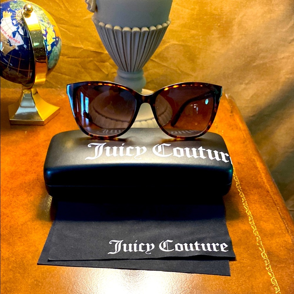 Juicy Couture New Brown “tortoise”Sunglasses…..free Bebe bag